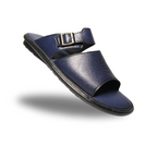 FL-205 Blue Leather Chappal
